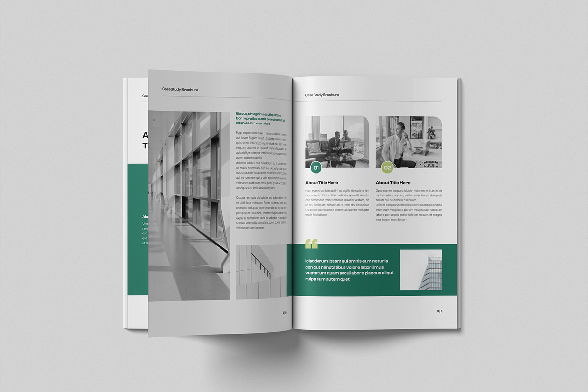 Case Study Template, Canva Brochure, a Brochure Template by NorthPeak (Photo 4 of 8)