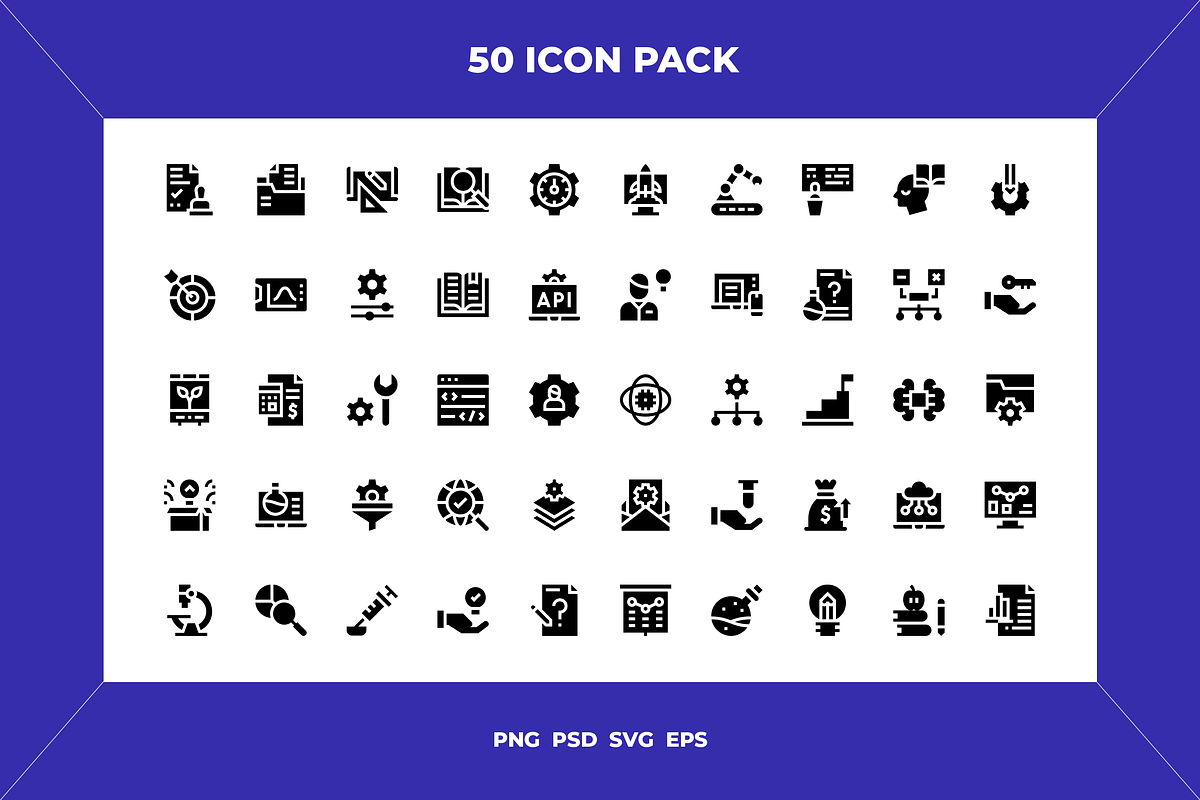 Research and development icons, an Outline Icon by Wencory (Photo 1 of 2)