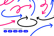 Handmade Vector Arrow Set, an Object Graphic by crafty (Thumbnail 2 of 8)