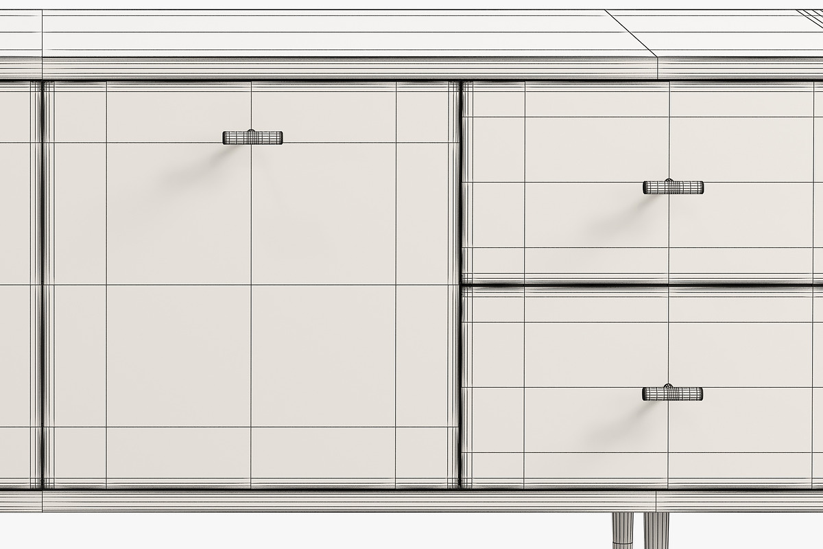 Joybird Aaro Small Media Console, a Furniture 3D Model by 3dmitruk (Photo 8 of 10)