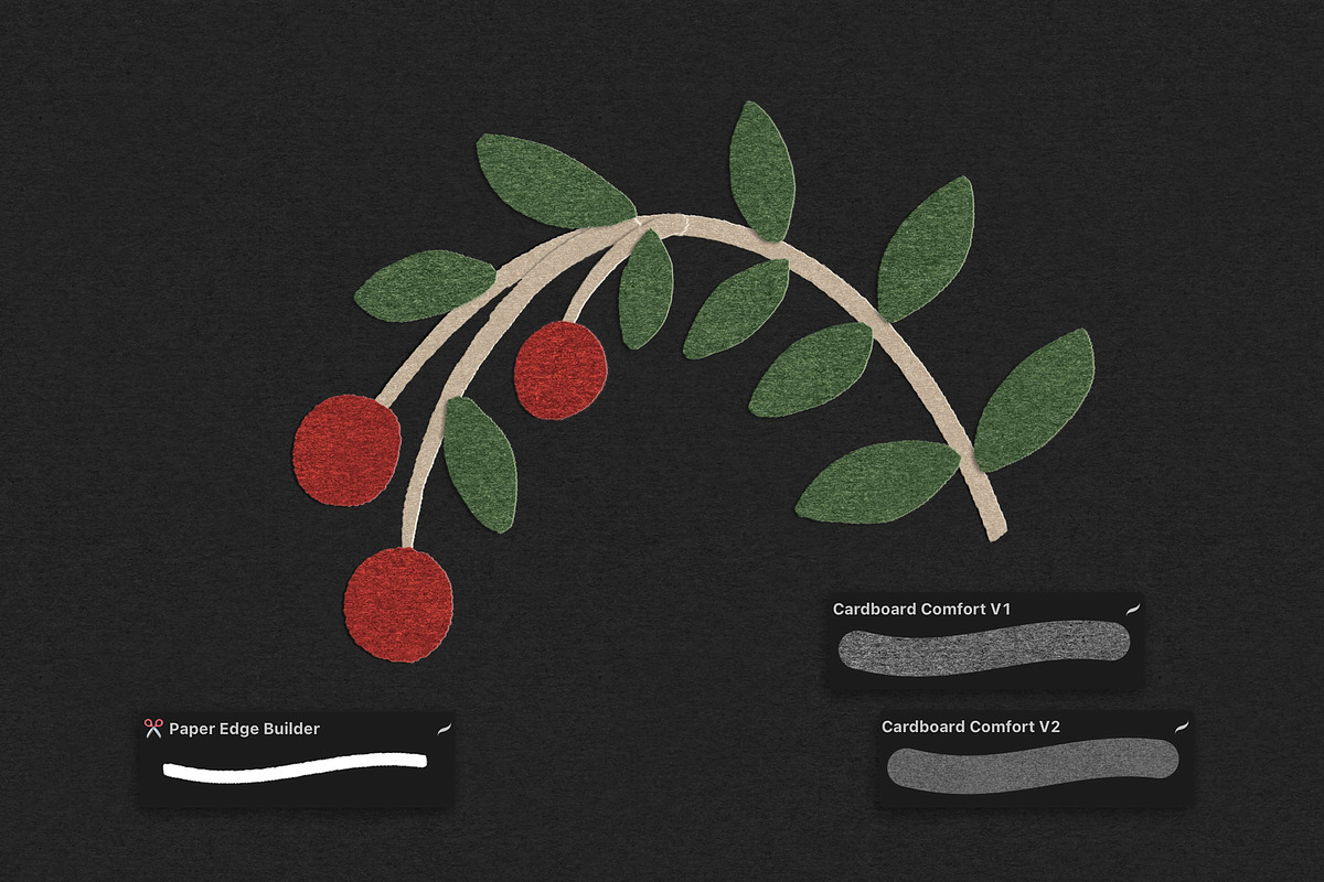 Paper Texture Brushset for Procreate, a Brush Add-On by bokettori (Photo 3 of 9)
