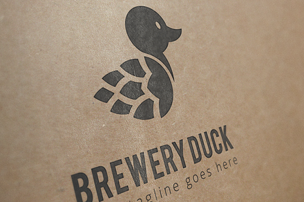 brewery duck logo template