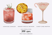 Watercolor Cocktail & Drink, a Food Illustration by ArtbyHien (Thumbnail 10 of 11)