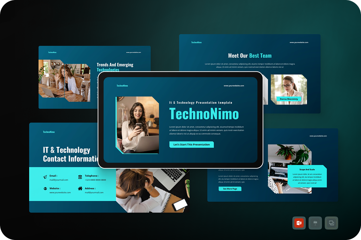 IT & Technology Powerpoint, a Presentation Template by Annora Studio (Photo 1 of 5)