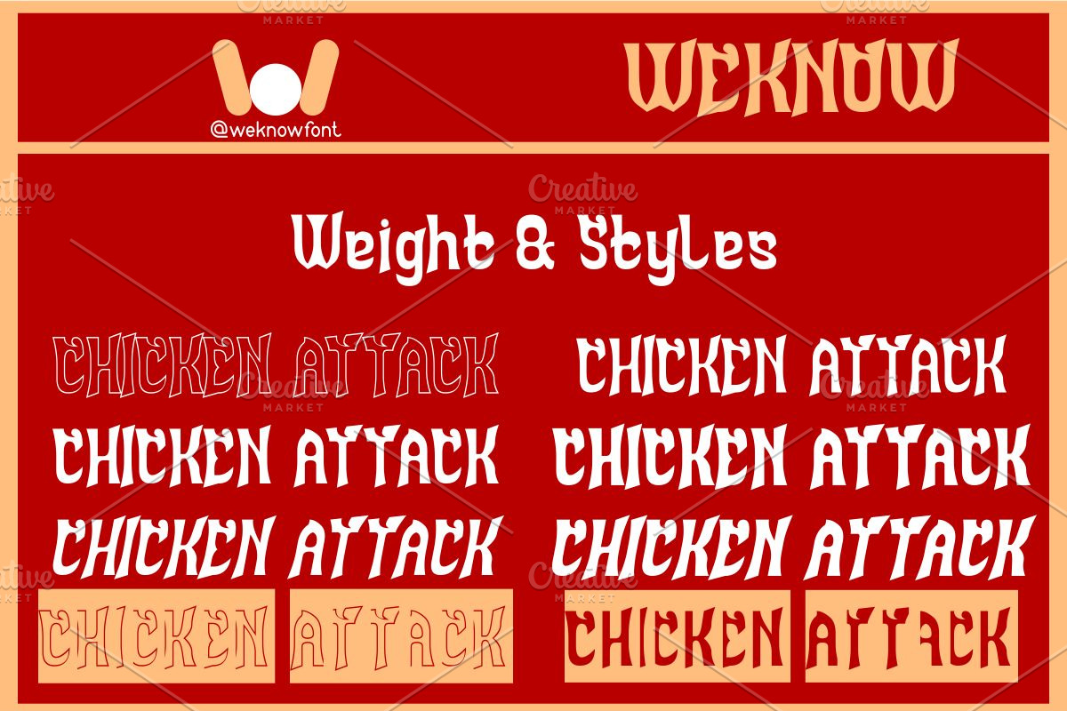 Chicken Attack font, a Font by weknow (Photo 7 of 8)