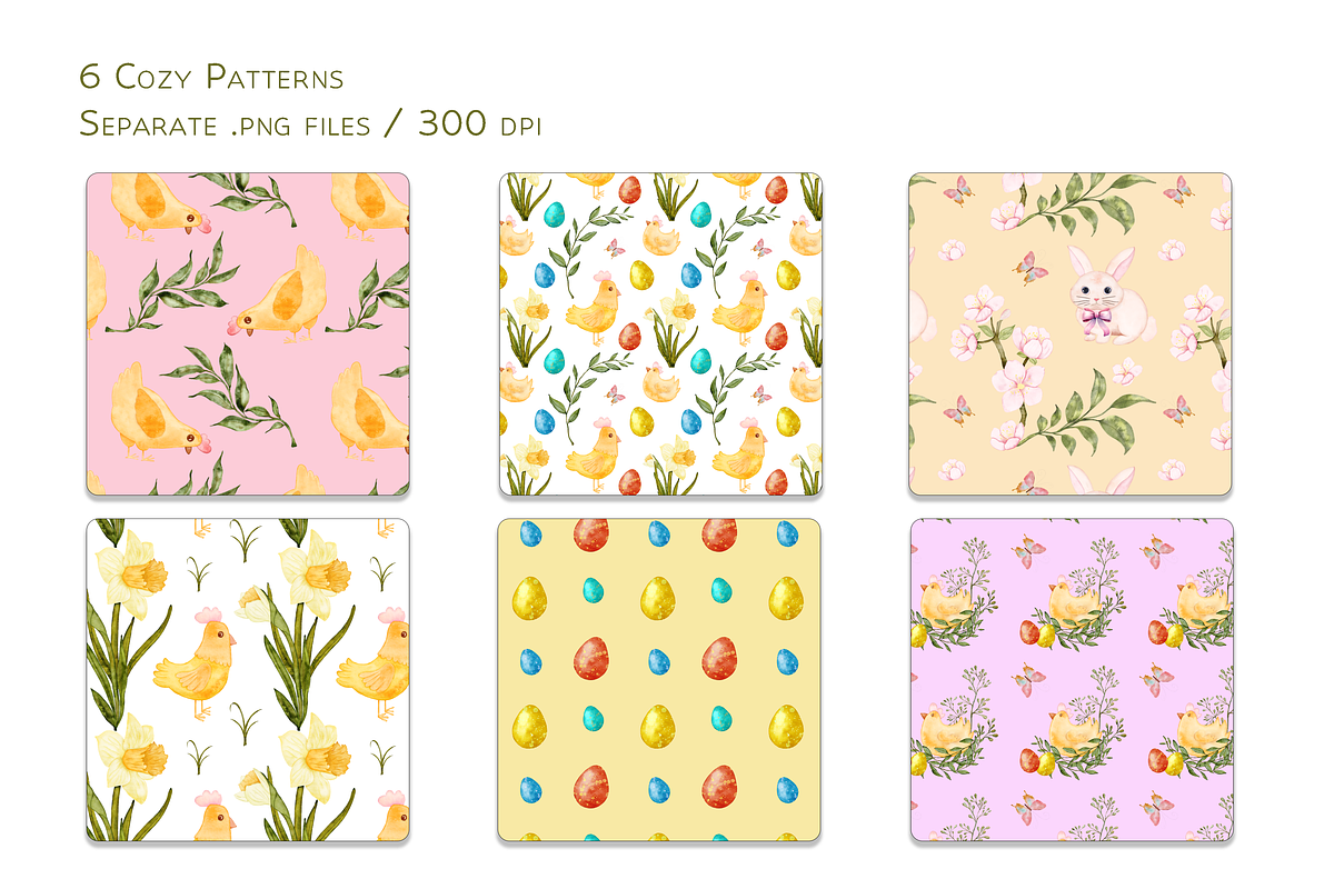 Pastel Easter Dreams Set, a Decorative Illustration by Aurella Art (Photo 7 of 11)