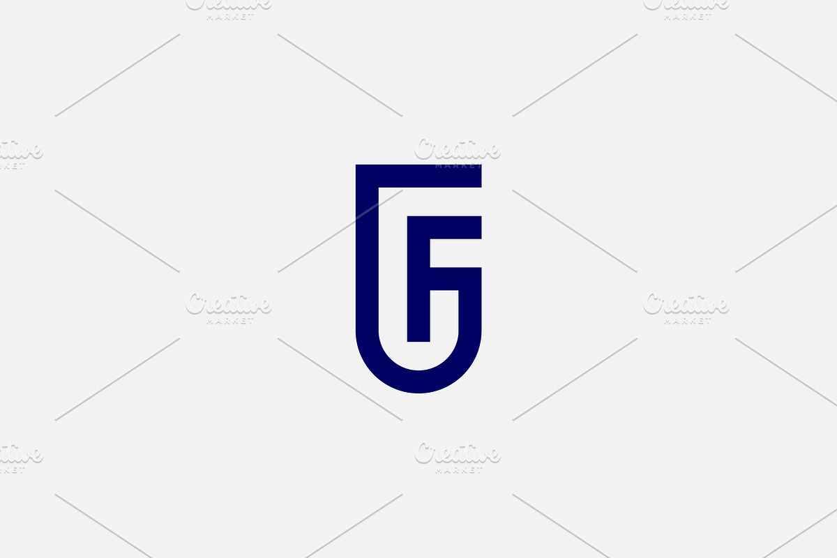 GF FG Monogram Letter Logo, a Branding & Logo Template by kurostd