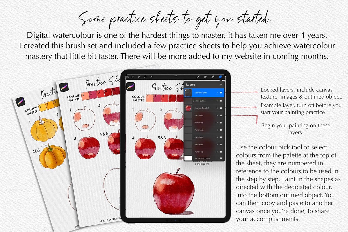Next Level Watercolour Workshop, a Brush Add-On by SketchWerx (Photo 15 of 21)