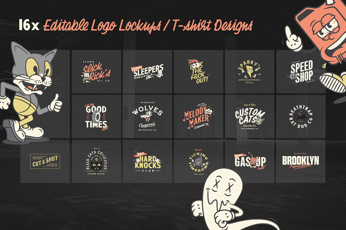 Motorcity Mates v2.0: Vintage Logos, a Person Illustration by Staple. (Photo 4 of 10)