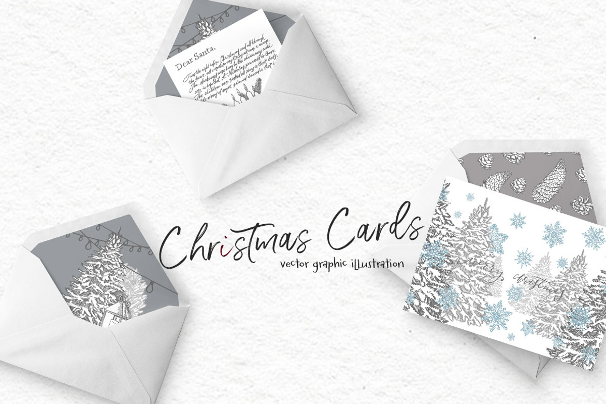 Xmas set graphic illustrations, a Decorative Illustration by Ann Astro (Photo 19 of 24)
