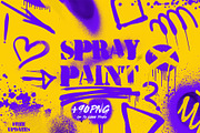 Spray Paint - 90+ PNG Overlays, a Background Graphic by Craftsy Crafters (Thumbnail 1 of 7)