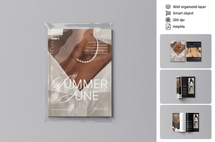 US Letter Magazine Mockup