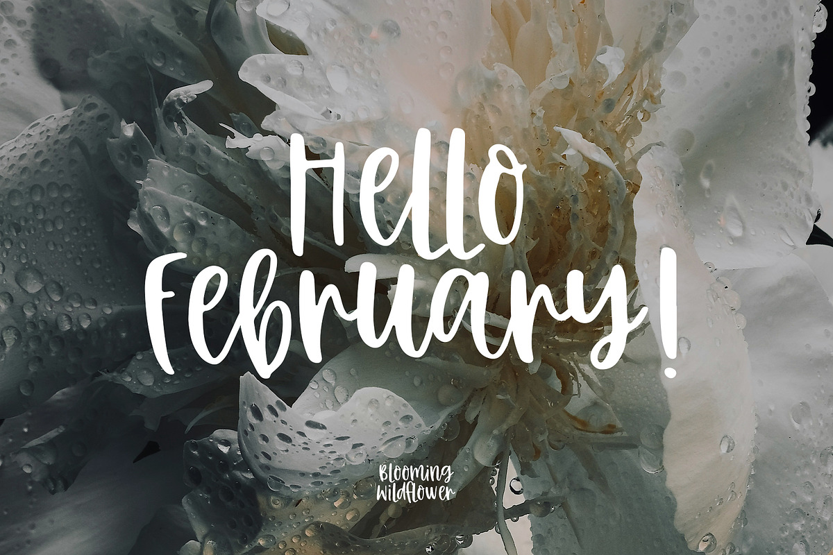 Blooming wildflower cute font, a Handwritten Font by BilberryCreates (Photo 11 of 12)