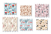 Joyful Christmas Seamless Patterns, a Pattern Graphic by DrawStudio1988 (Thumbnail 2 of 7)