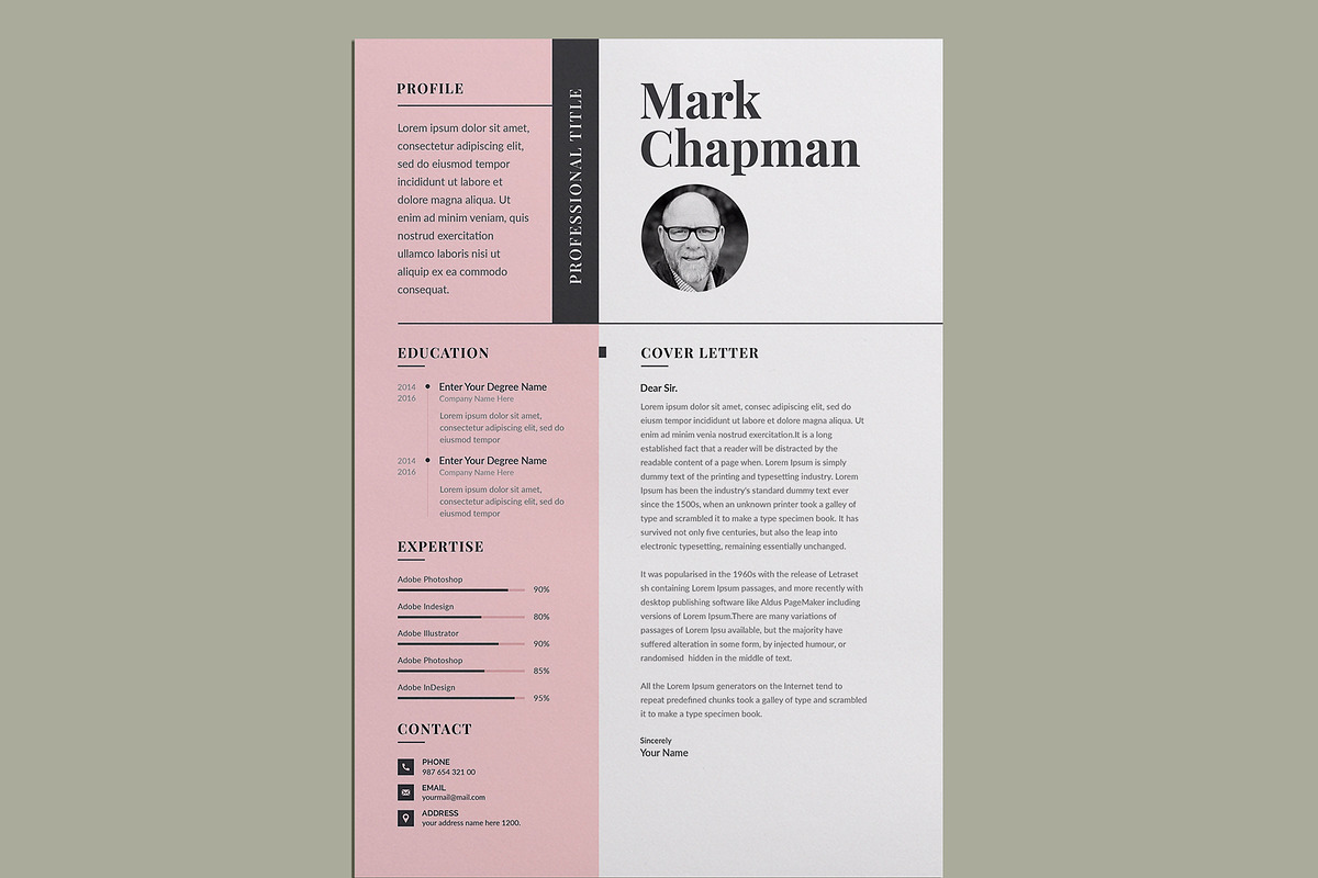 Resume & Cover Letter | Word & Canva preview 4
