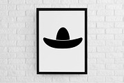 Sombrero Silhouette SVG, an Object Illustration by newminddesign (Thumbnail 2 of 3)