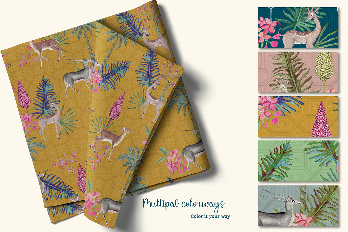 Pichhwai Soul Prints & Patterns, a Pattern Graphic by GND ART STUDIO (Photo 2 of 8)