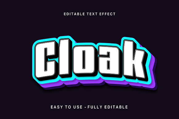 Offset Layered Shadow Text Effect preview 3