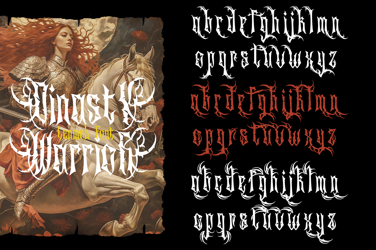 Lenmok - Blackletter Typeface, a Blackletter Font by madeDeduk (Photo 8 of 10)