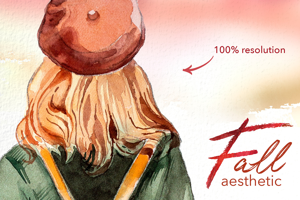 Hand-Painted Fall Aesthetic Clipart, a Seasonal Illustration by ArtCreationsDesign (Photo 12 of 16)