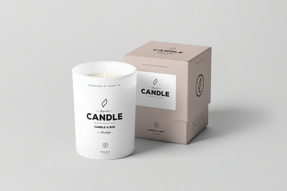 Candle & Box Mock-up, a Merchandise Mockup by zippypixelstudio (Photo 3 of 8)