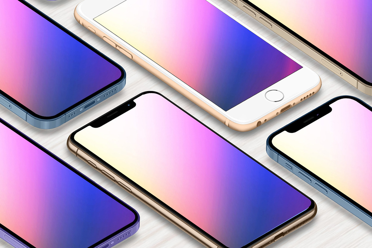3D iPhone Presentation Mock-Up 06, an iPhone Mockup by Graphicsworld125 (Photo 1 of 9)