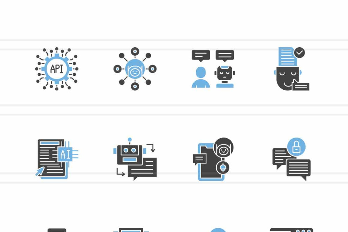 AI Chatbot & Conversational UX Icons, a Solid Icon by IconBunny (Photo 2 of 2)