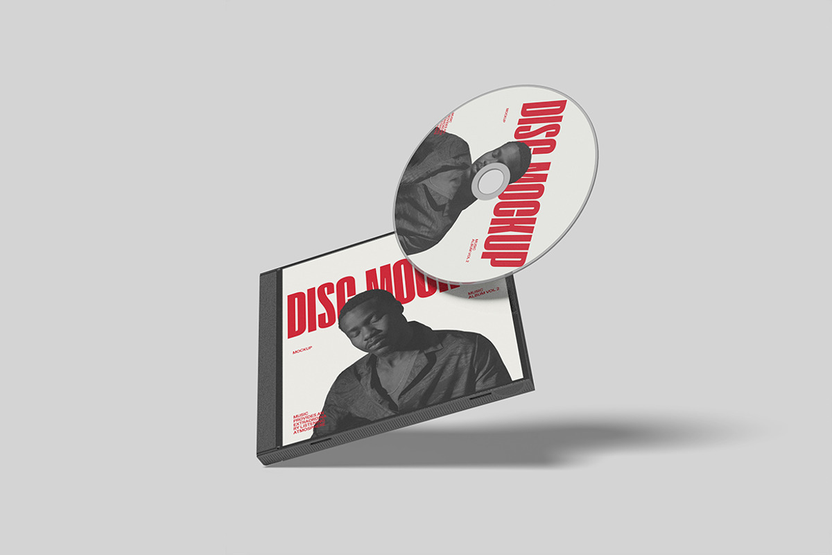 Clean Disc Mockup PSD, a Merchandise Mockup by ianmikraz (Photo 4 of 5)