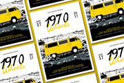 Hand Drawn 1970 Wheels Flyer, a Flyer Template by ashenterprise (Thumbnail 3 of 3)