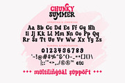 Chunky Summer - Groovy Retro Font, a Handwritten Font by Airotype (Thumbnail 10 of 12)