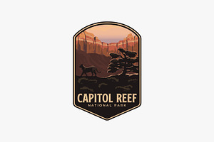 Capitol Reef National Park logo, a Branding & Logo Template by DOMHOUZE