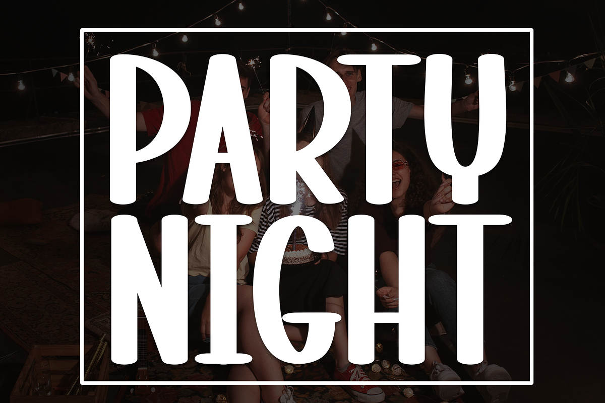 Party Night | Script Font, a Script Font by Scratchones (Photo 1 of 8)