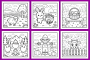 Bold and Easy Cozy Farm Coloring, an Animal Illustration by Ink Gallery (Thumbnail 2 of 4)