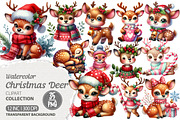 Christmas Cute Deer Sublimation, an Illustration by Dream Creation (Thumbnail 1 of 7)