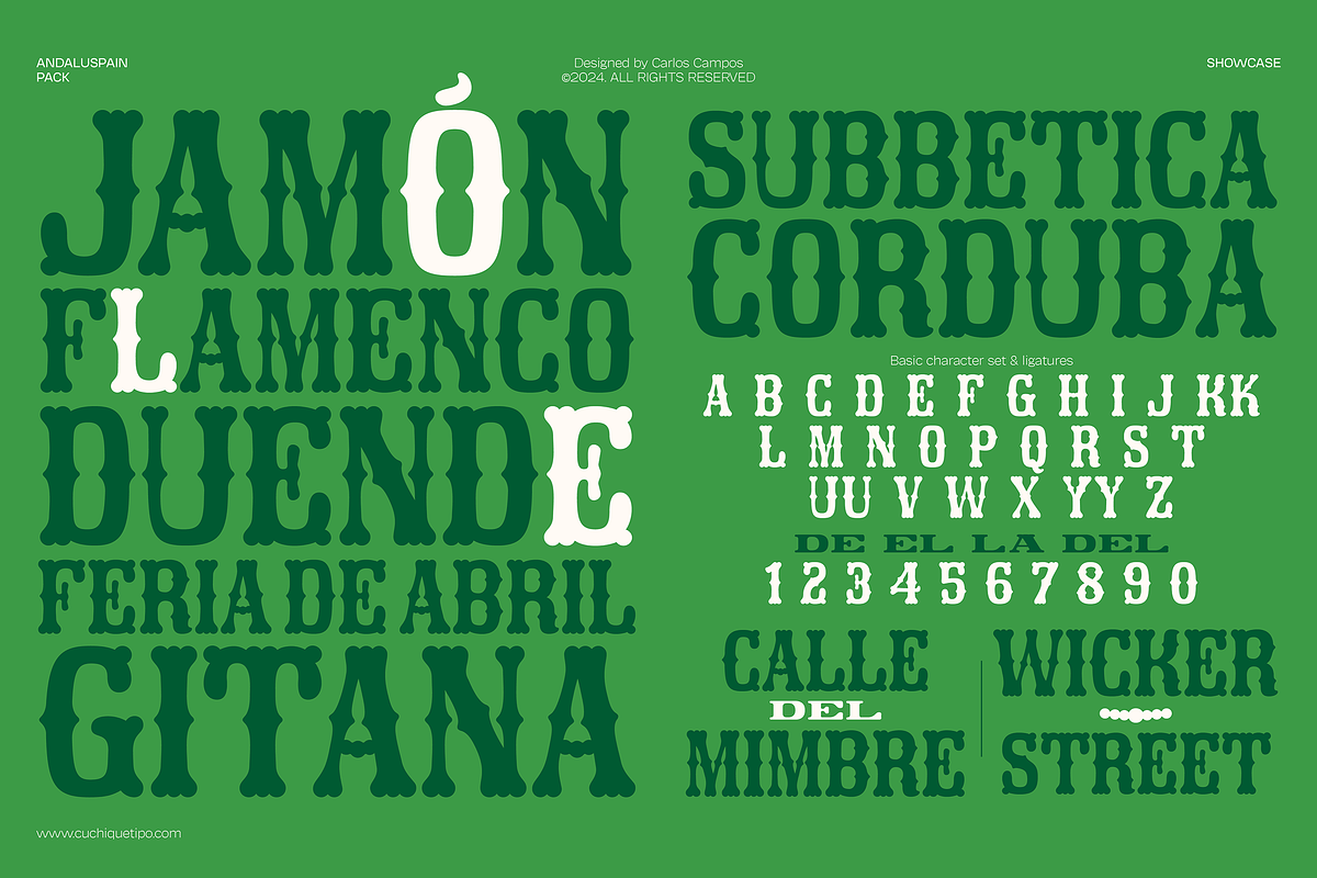 Andaluspain, a Serif Font by Cuchi, qué Tipo! Foundry (Photo 9 of 11)