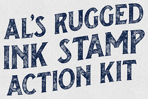 AL's Rugged Ink Stamp Action Kit