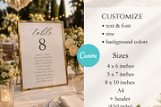 Wedding Seating Chart: CanvaTemplate, a Card Template by Arfis (Thumbnail 3 of 10)