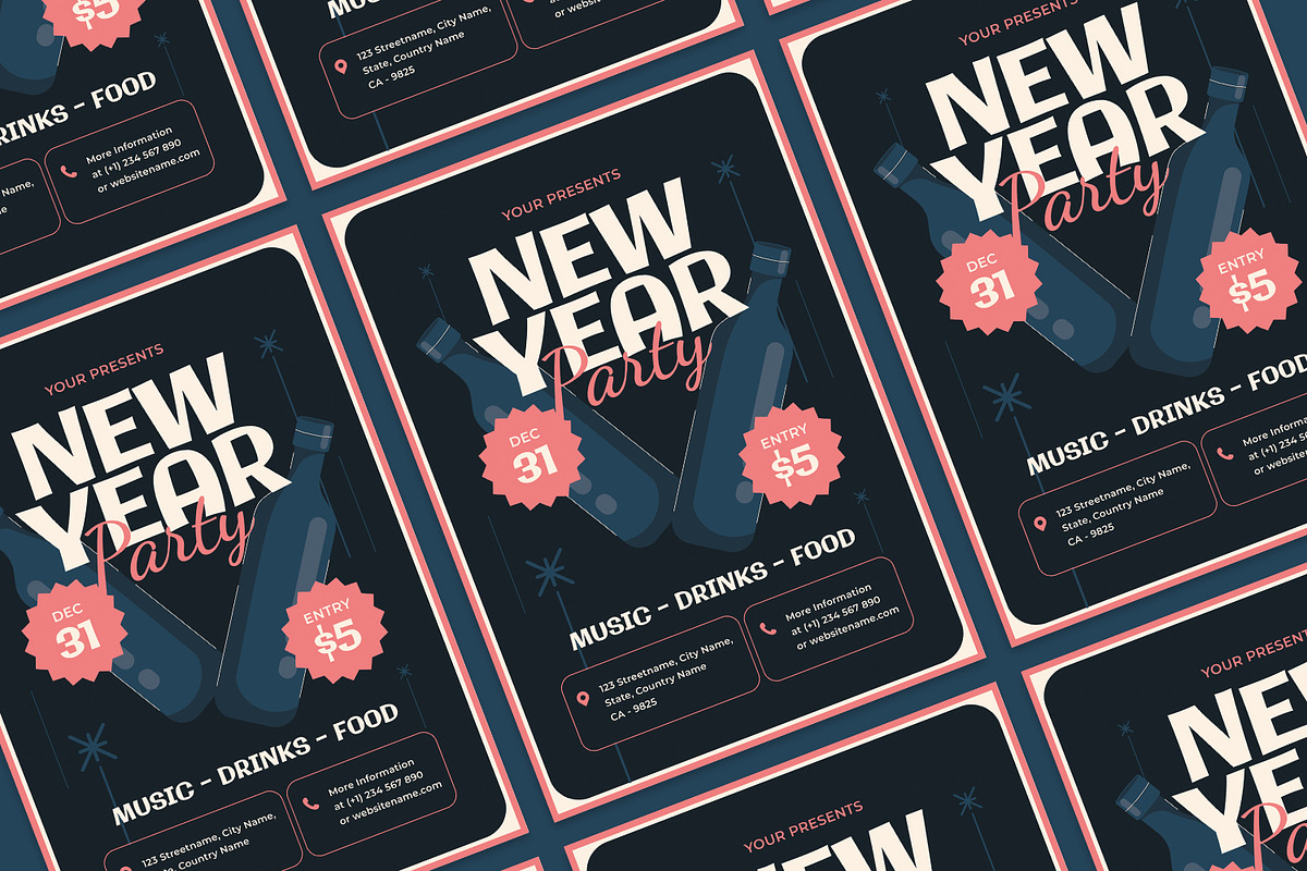 Happy New Year - Flyer preview 2