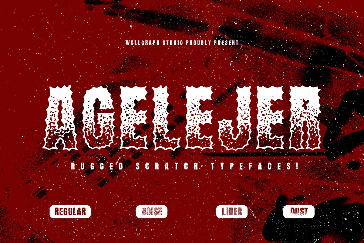 Agelejer Typefaces, a Symbol Font by Wollgraph (Photo 1 of 4)