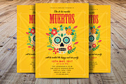 Dia De Los Muertos Flyer Template, a Flyer Template by Madhabi Studio (Thumbnail 1 of 3)