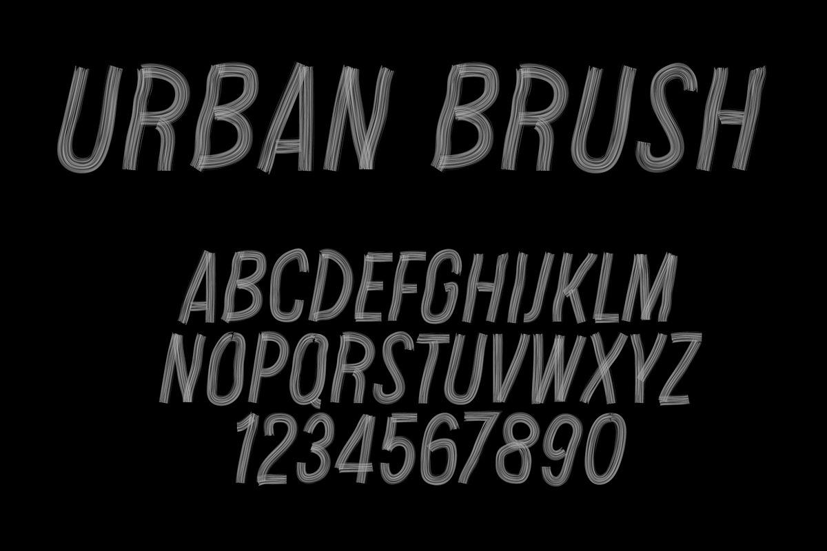 Urban Brush SVG Font, a Font by vladocar (Photo 3 of 8)