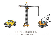 Construction vehicles, a Work Illustration by Funky corner (Thumbnail 1 of 2)