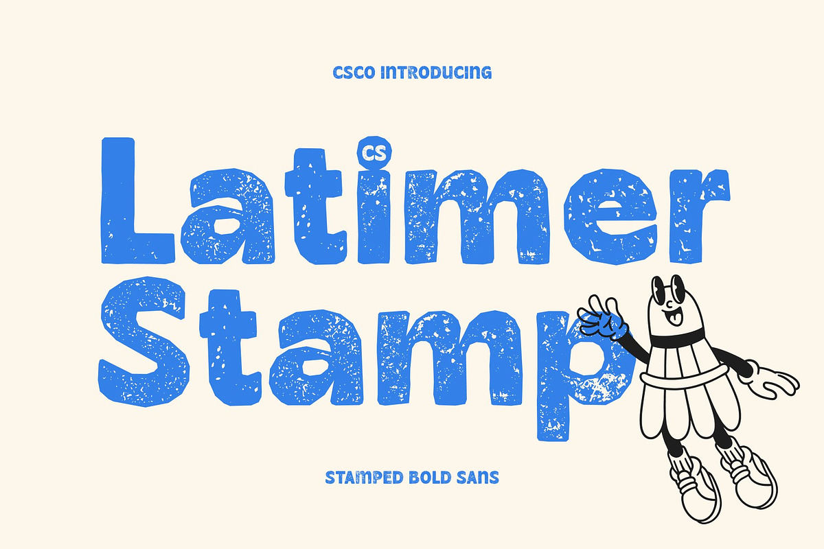 CS Latimer Stamp, a Sans Serif Font by Craft Supply Co. (Photo 1 of 8)