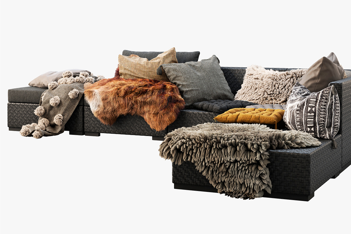 Brown Jordan 4M outdoor wicker sofa, a Furniture 3D Model by 3dmitruk (Photo 11 of 27)