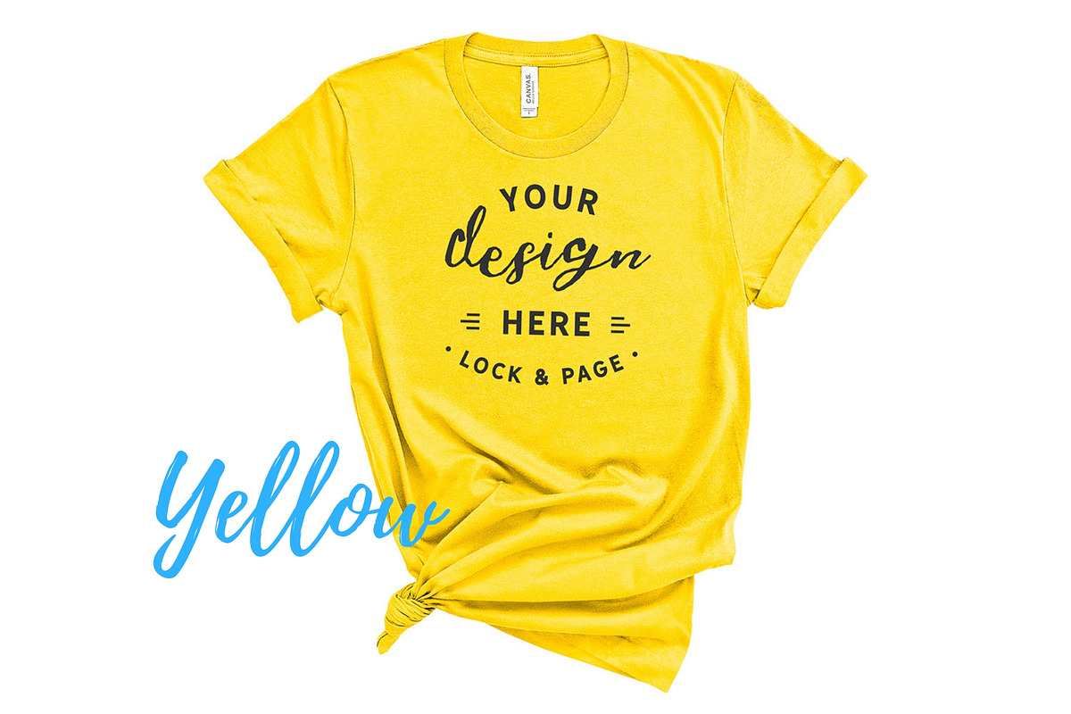 Bella Canvas TShirt Mockups On White, a Shirt Mockup by lock and page (Photo 84 of 92)