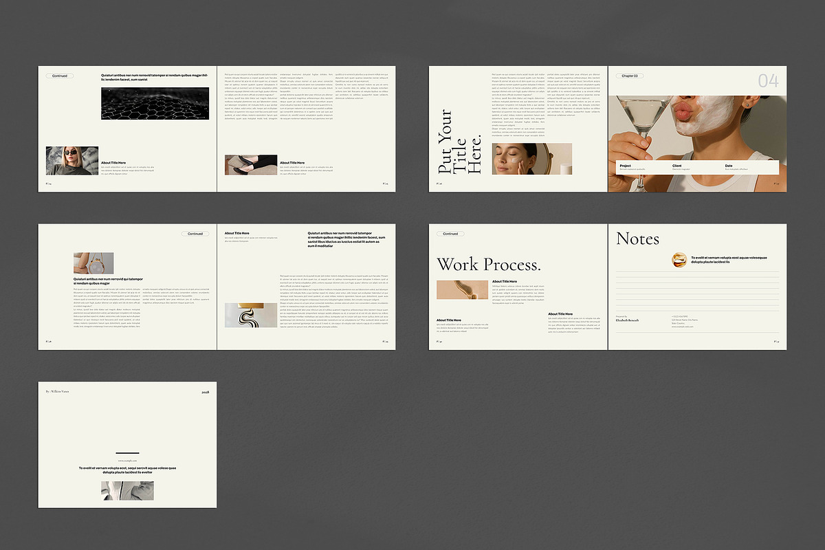 Book Title Layout Landscape Template, a Brochure Template by NorthPeak (Photo 15 of 15)