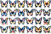 Watercolor butterflies clipart, an Illustration by Craft Nest (Thumbnail 6 of 11)