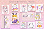 Cute Cats. Vecor Clipart, an Animal Illustration by YuNa (Thumbnail 5 of 8)