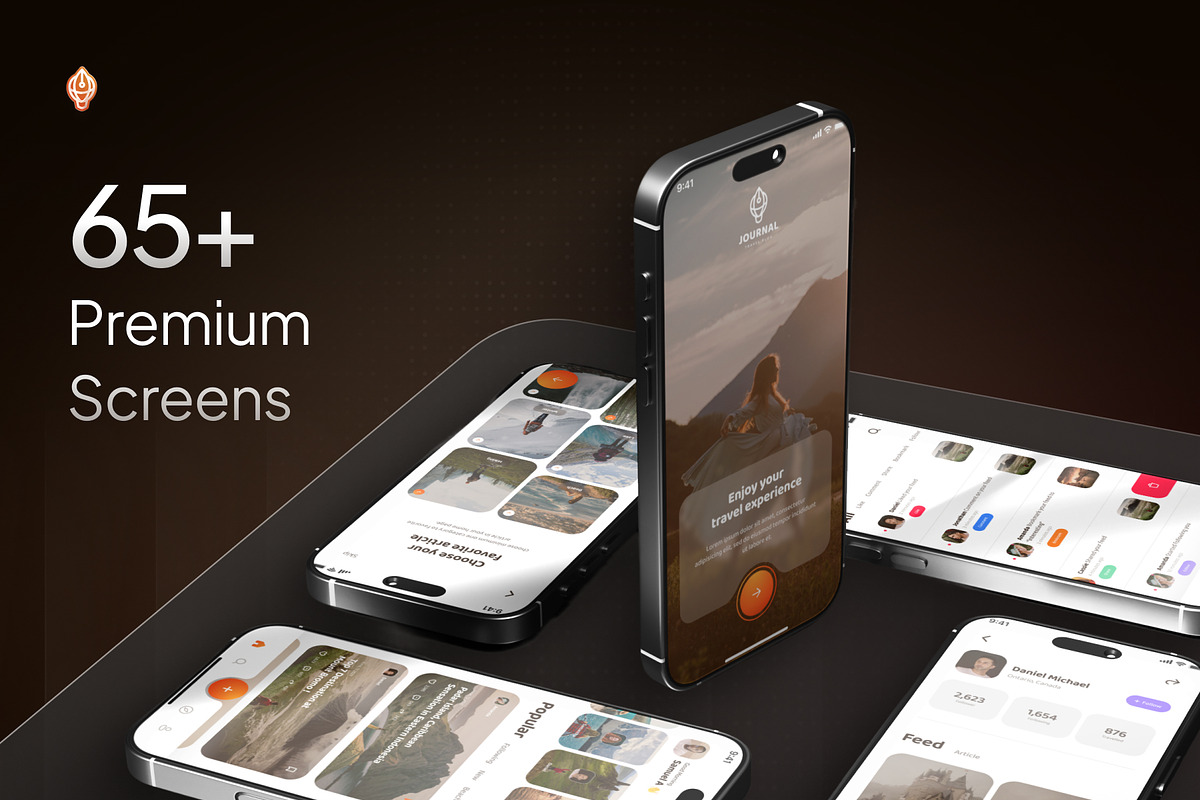 Journal - Travel Blog & News UI Kit, an UI Kit Template by Rafiq | YDN (Photo 2 of 6)