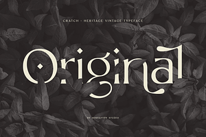 CRATCH - Heritage Vintage Typeface